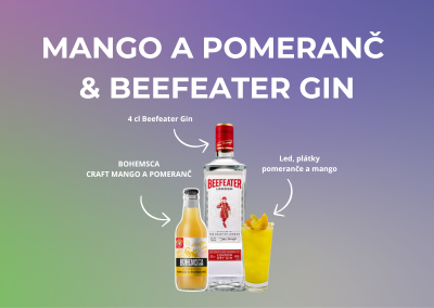 CRAFT MANGO A POMERANČ & BEEFEATER GIN