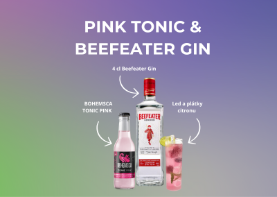 TONIC PINK & BEEFEATER GIN