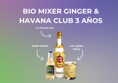 BIO MIXER GINGER & HAVANA CLUB 3 AÑOS